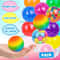 Rainbow Mini Squishy Stress Relief Balls Set Sensory Fidget Toy for Anxiety & Focus