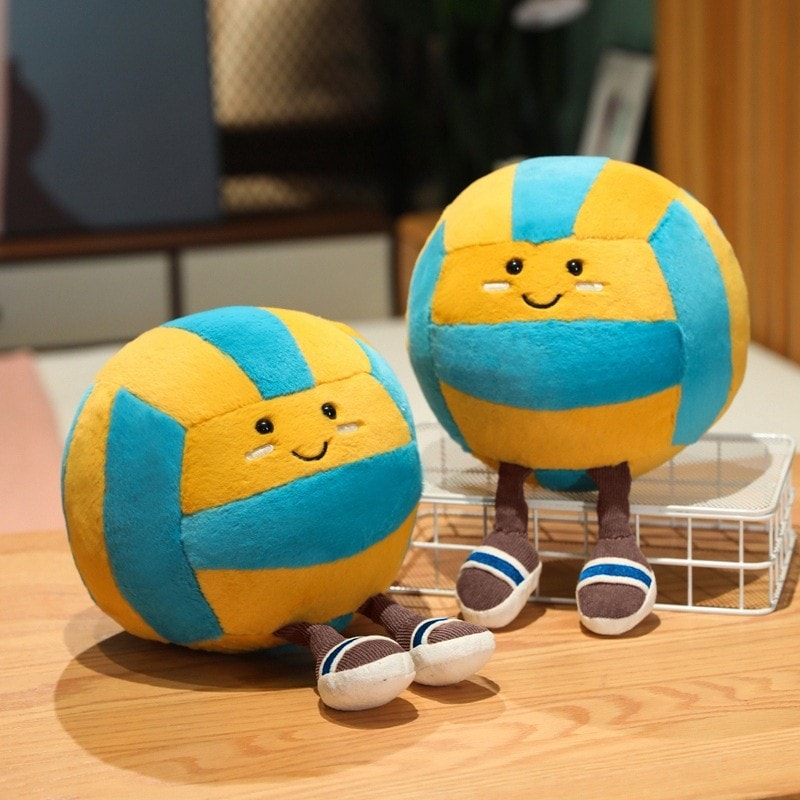 Soft Sports Ball Plush Toy Pillow for Kids Cute Stuffed Basketball Football Gift