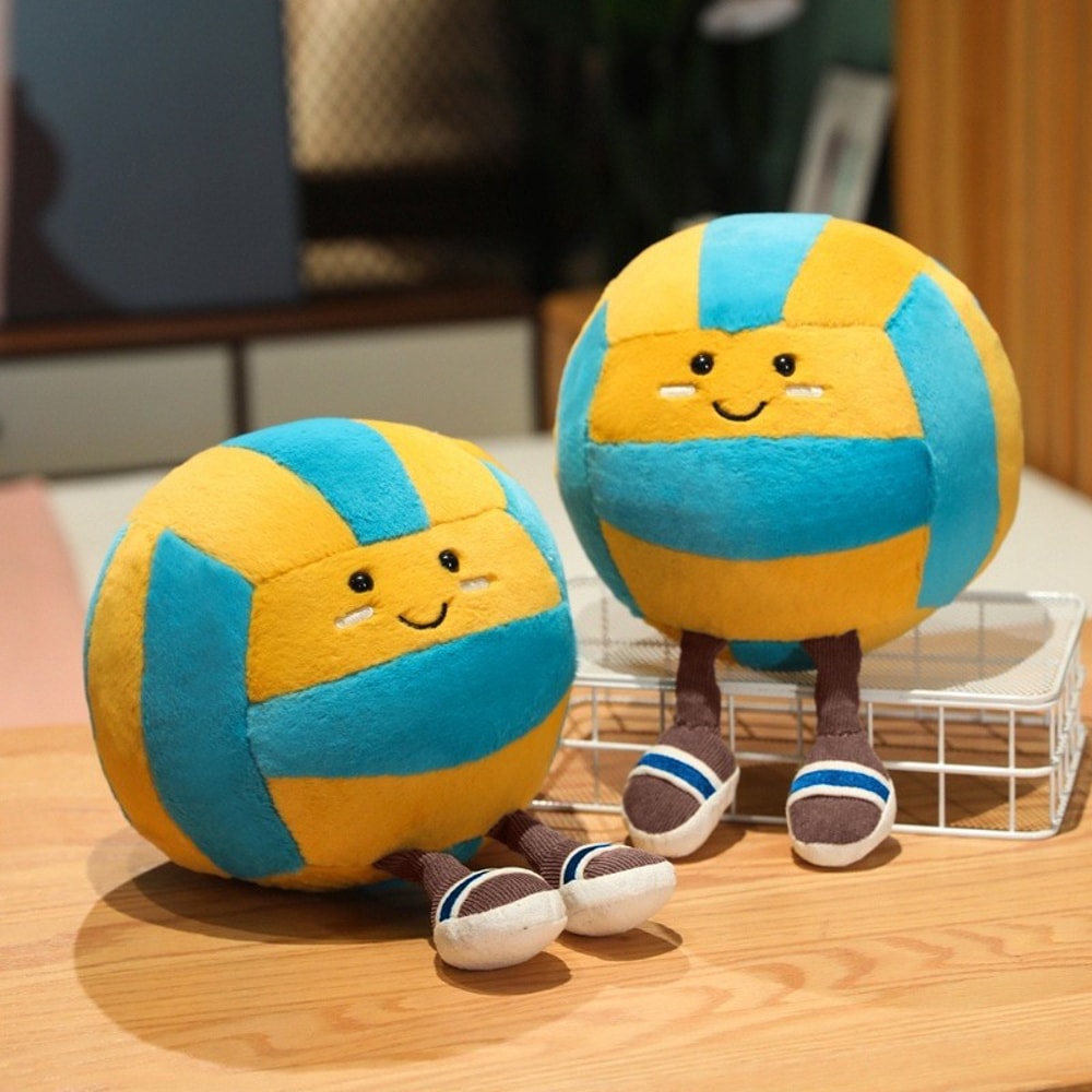 Soft Sports Ball Plush Toy Pillow for Kids Cute Stuffed Basketball Football Gift