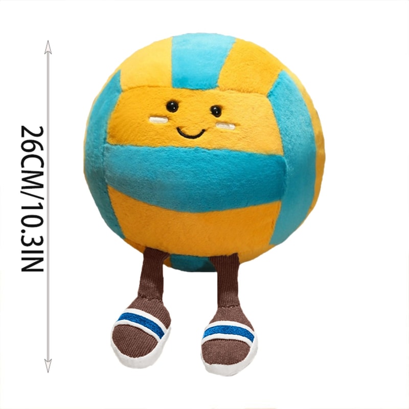 Soft Sports Ball Plush Toy Pillow for Kids Cute Stuffed Basketball Football Gift