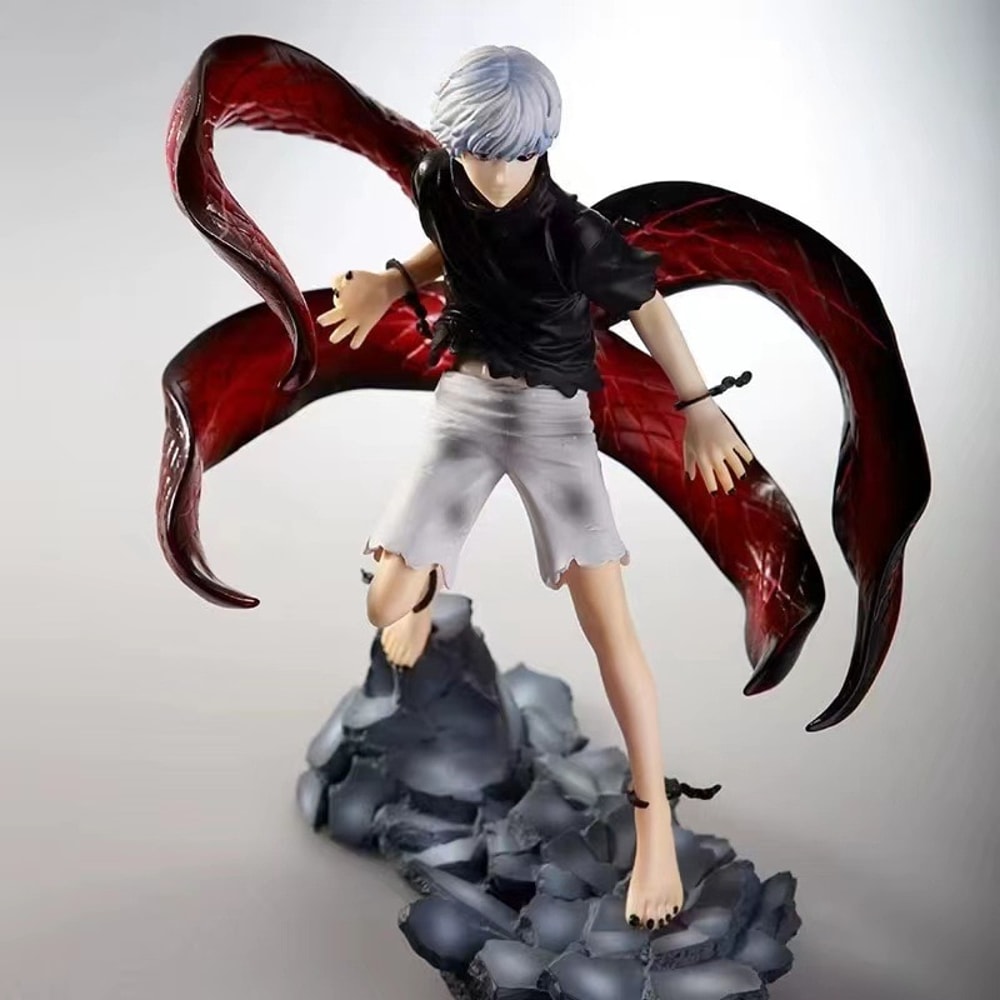 Tokyo Ghoul Figure Kaneki Ken Centipede Mask Face Changing Anime Collectible Statue
