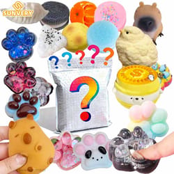 cat paw squishy mystery blind bag stress relief fidget toy