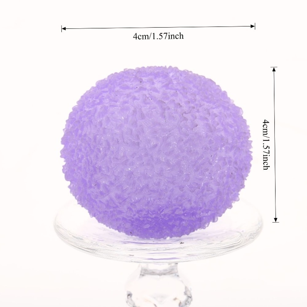Crystal Clear Stress Relief Squishy Ball Slow Rebound Sensory Fidget Toy 3