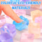Mini Ice Cube Squishy Set Transparent Stress Relief Squeeze Toys for Kids and Adults