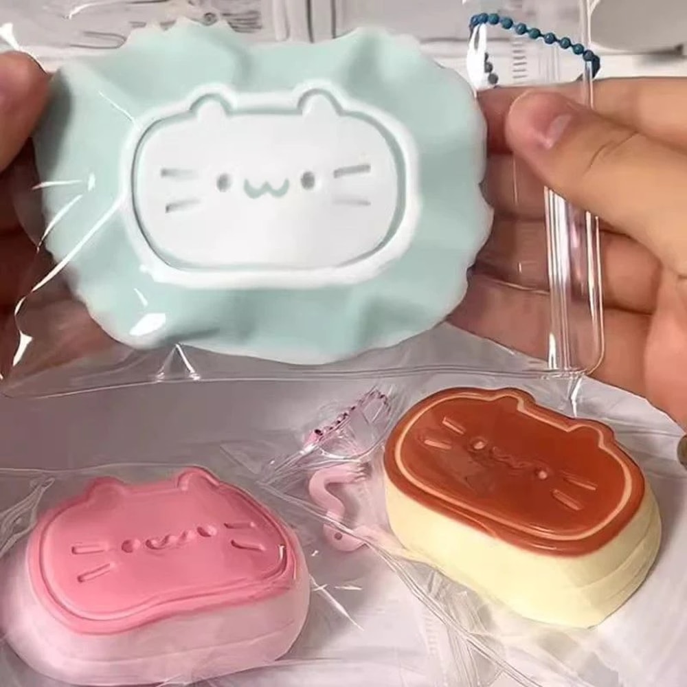 Pudding Cat Mochi Squishy Toy Soft Kawaii Stress Relief Squeeze Ball 1