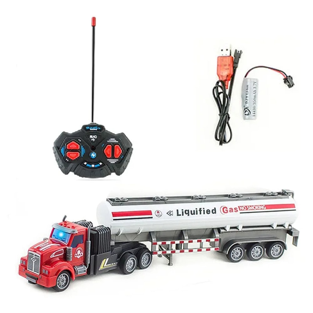 High Torque Remote Control Dump Truck Heavy Duty RC Construction Trailer Toy 6