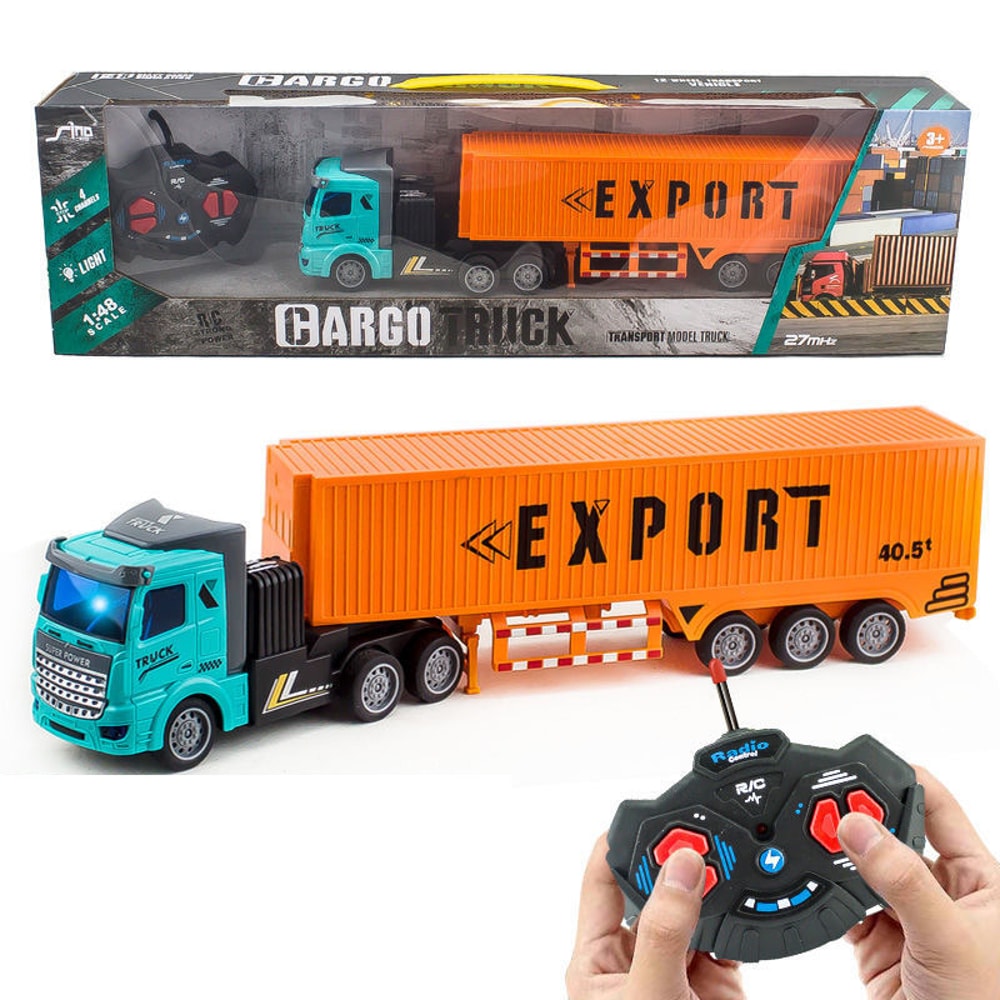 High Torque Remote Control Dump Truck Heavy Duty RC Construction Trailer Toy 5
