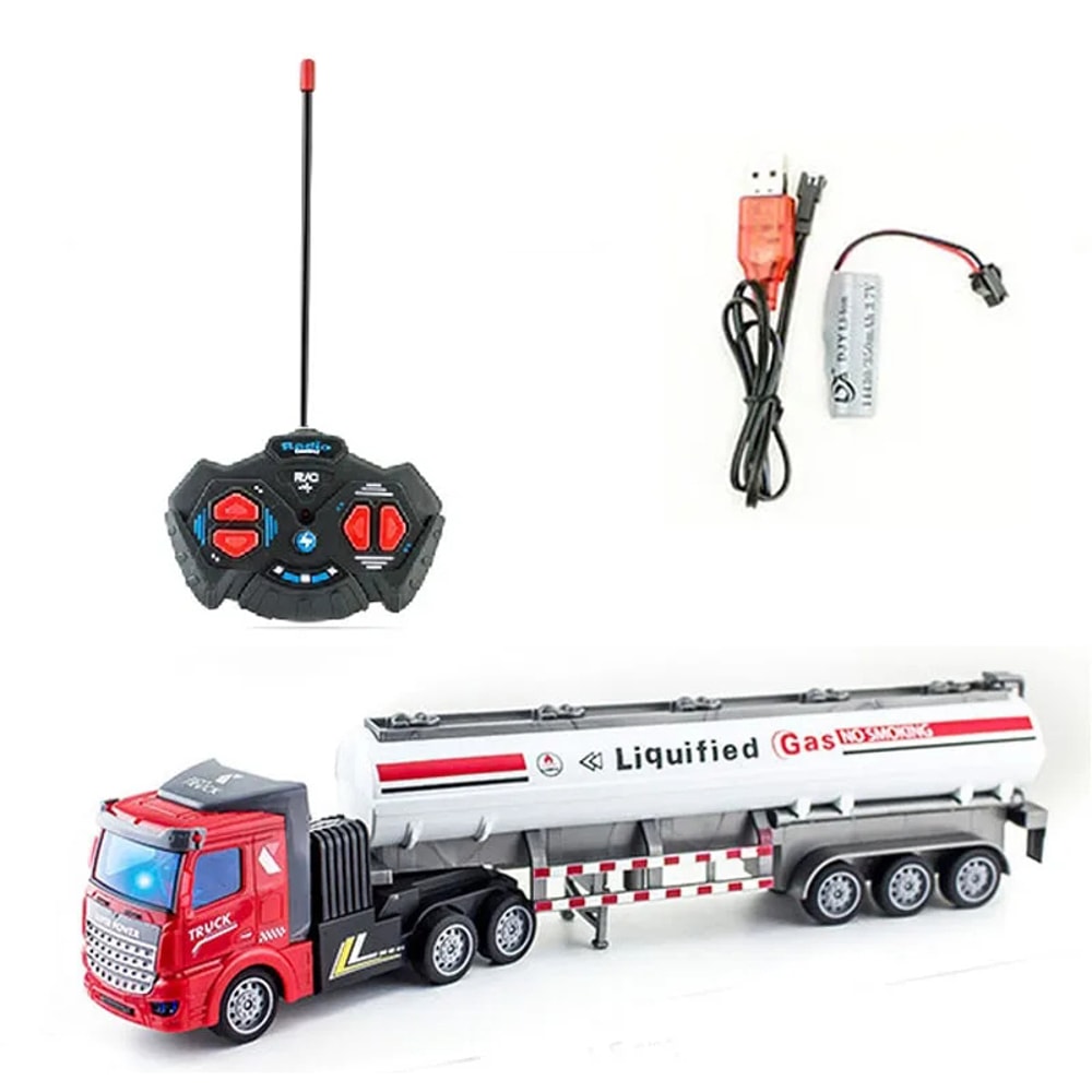 High Torque Remote Control Dump Truck Heavy Duty RC Construction Trailer Toy 7