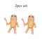 Kawaii Wooden Stick Man Fidget Toy Stress Relief Squeeze Collectible Fun 7