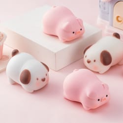stretchy sensory animal stress ball puppy & pig fidget toy for anxiety relief