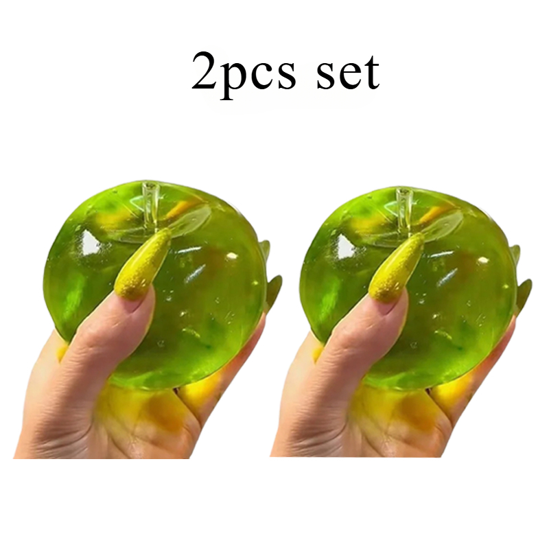 Premium Green Apple Sensory Stress Relief Toy Soft Squishy Fidget Toy For Anxiety Relief Focus 7