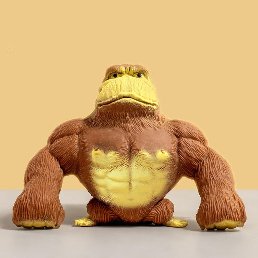 Premium Squishy Orangutan Fidget Toy Fun Elastic Monkey Stress Relief Toy 4