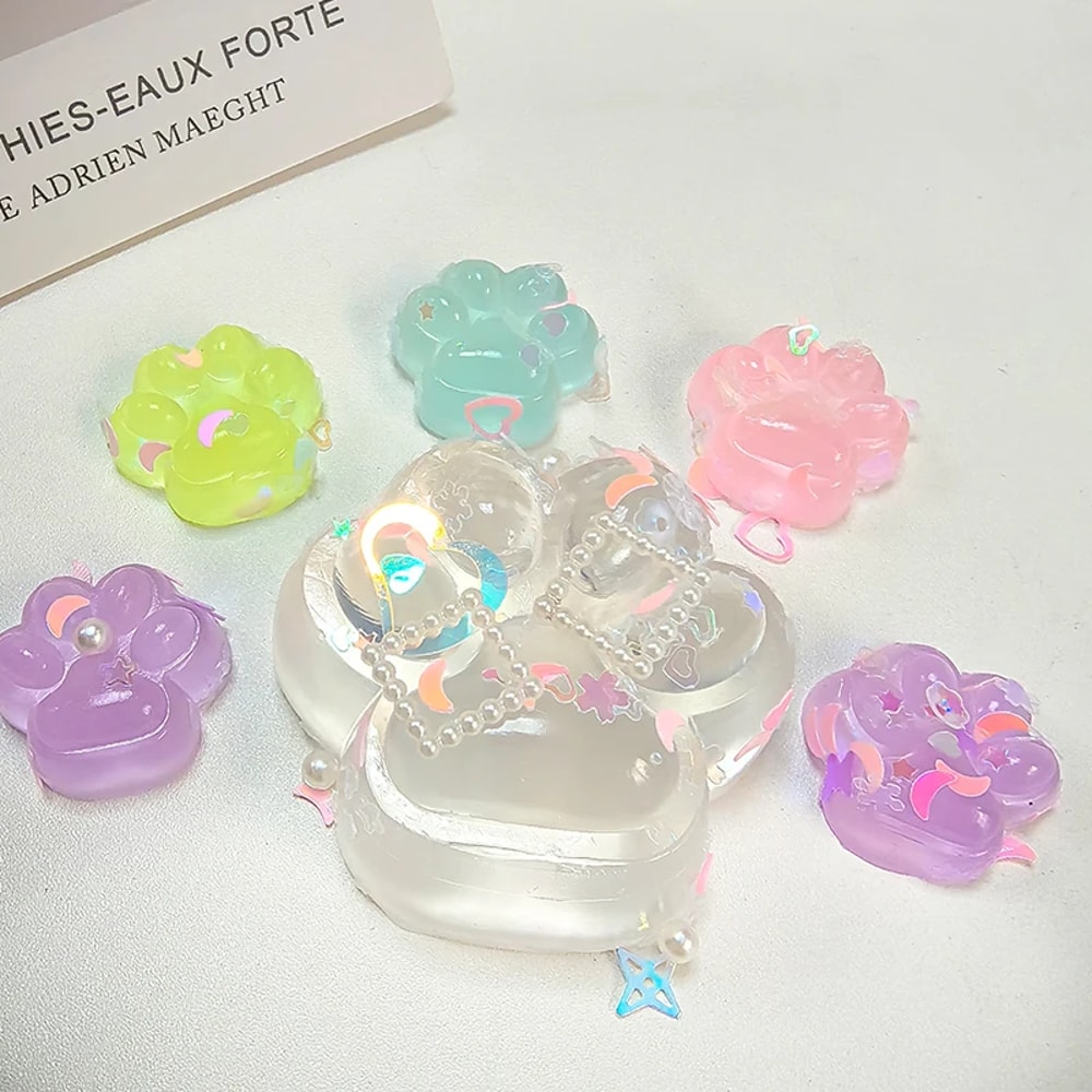 Luminous Cat Paw Squishy Stress Relief Toy for Kids & Adults