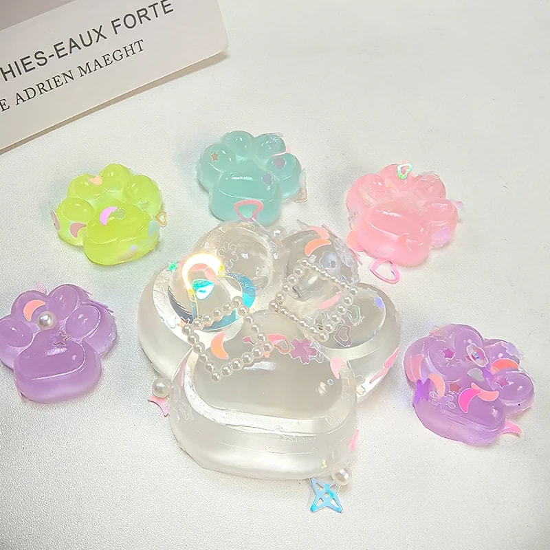Luminous Cat Paw Squishy Stress Relief Toy for Kids & Adults
