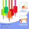 Silicone Squeeze Stress Relief Pen Set Sensory Fidget Pens For Calming Play 4
