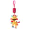 Baby Sensory Hanging Rattle Toy for Stroller, Car Seat & Crib with Teether