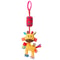 Baby Sensory Hanging Rattle Toy for Stroller, Car Seat & Crib with Teether
