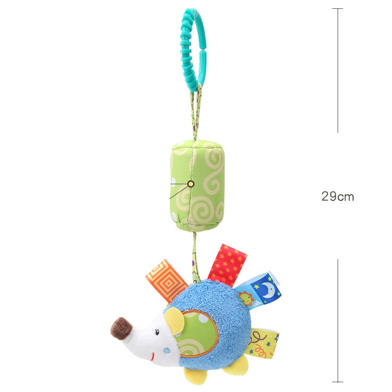 Baby Sensory Hanging Rattle Toy for Stroller, Car Seat & Crib with Teether