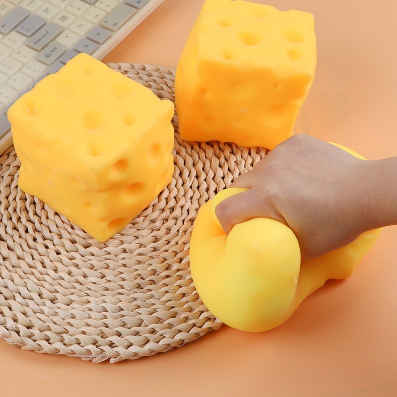 Giant Slow Rebound Cheese Squishy Stress Sensory Fidget Toy For Adults 2