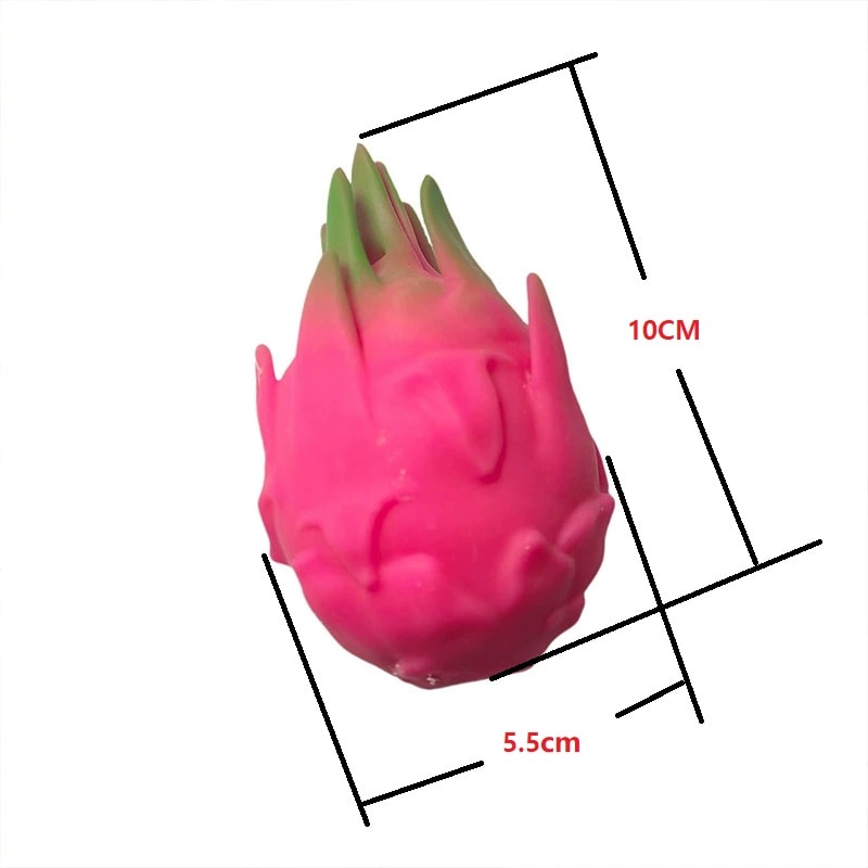 Dragon Fruit Squishy Slow Rising Stress Relief Fidget Toy Sensory Squeeze Ball