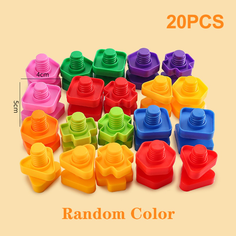 STEM Kids Screw Building Blocks Educational Puzzle Set 5