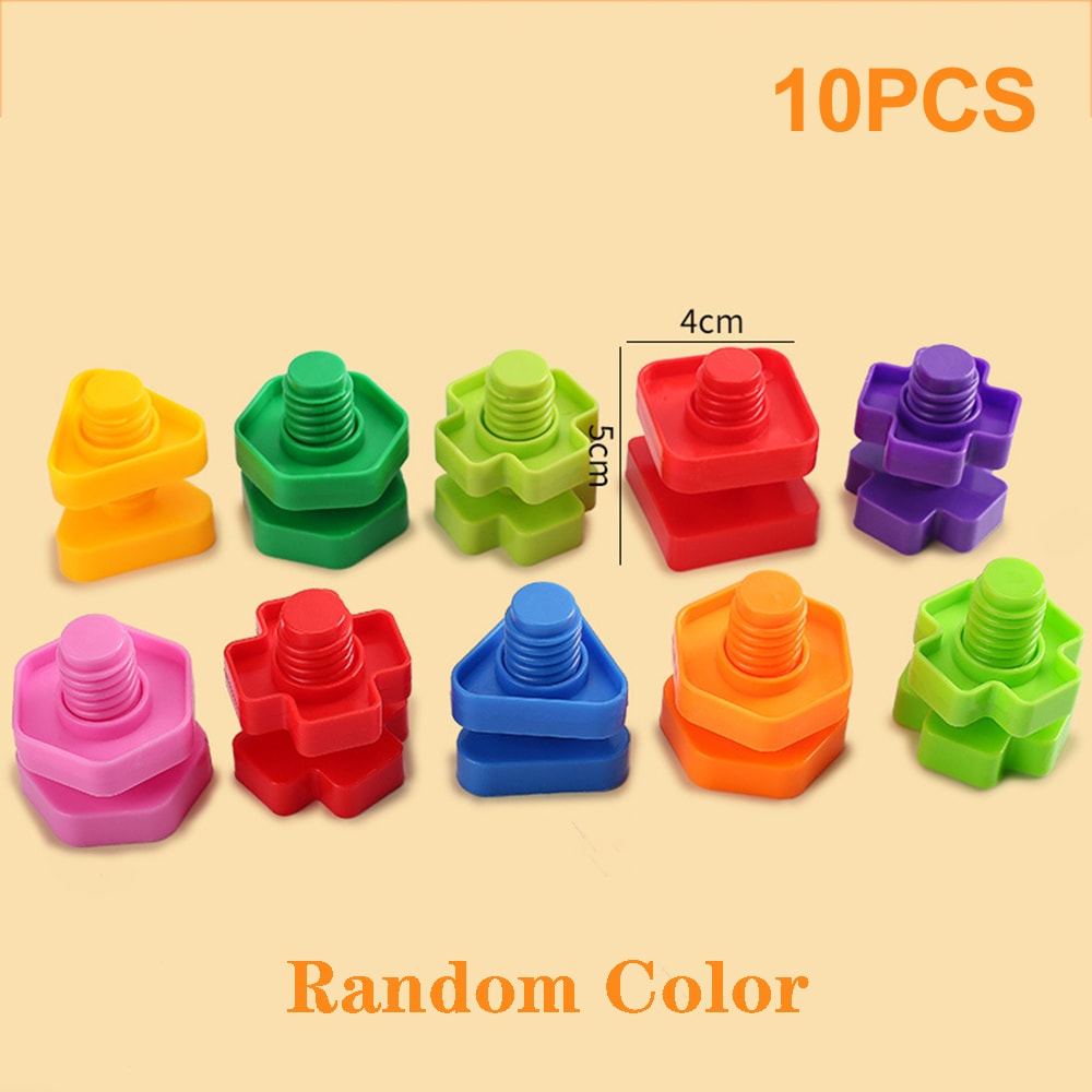 STEM Kids Screw Building Blocks Educational Puzzle Set 4