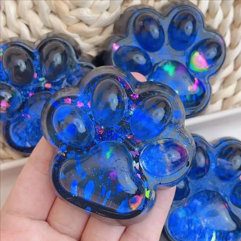 Kawaii Cat Paw Squishy Set Stress Relief Squishy Toy Collection