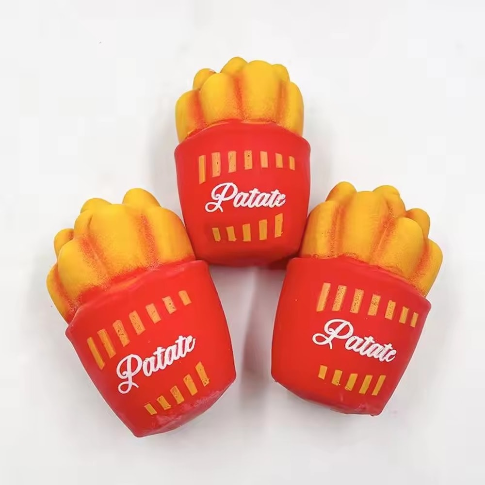 Ultra Realistic TPR Squishy Food Stress Relief Toy Set Slow Rebound Squishy Decompression Fun 7