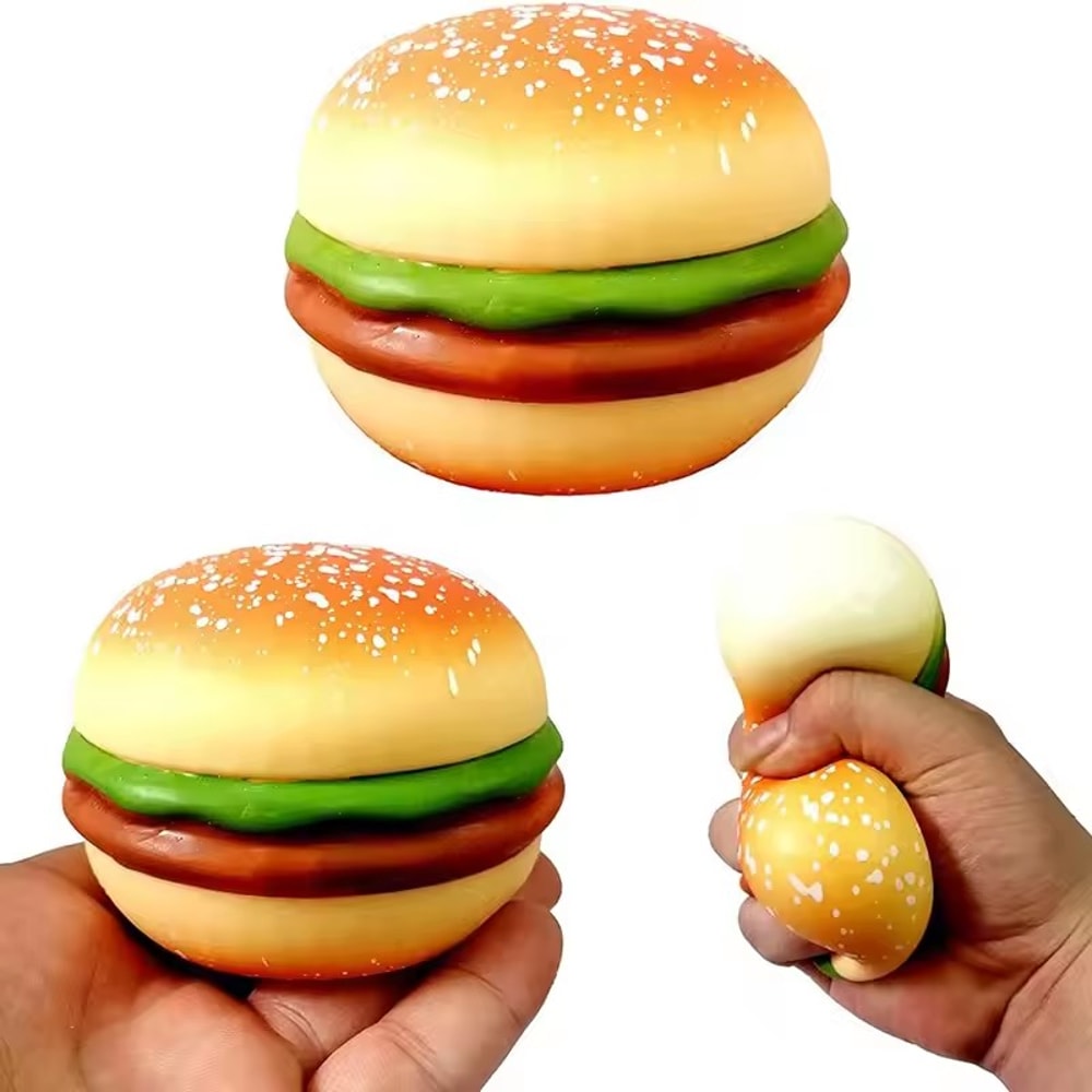 Ultra Realistic TPR Squishy Food Stress Relief Toy Set Slow Rebound Squishy Decompression Fun 5