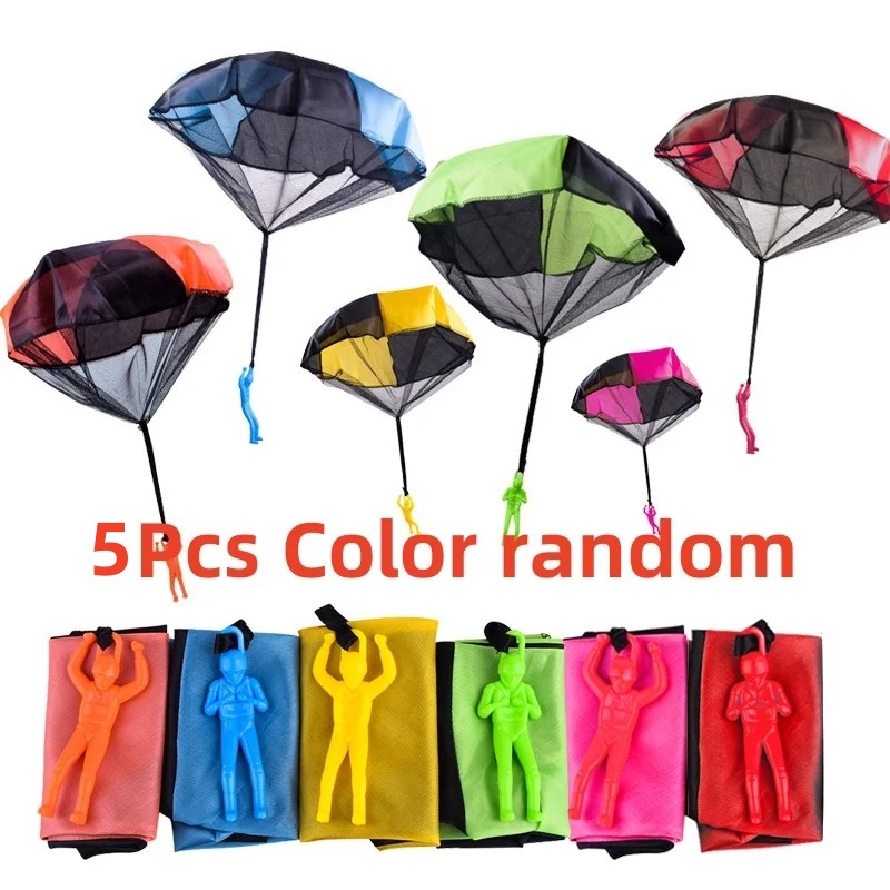 Hand Throw Parachute Toy for Kids Outdoor Flying Fun Tangle Free Play