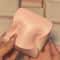 Pink Rice Cake Squishy Stress Toy Slow Rising Kawaii Hand Relaxation Gift 2