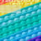 Large Rainbow Bubble Pop It Fidget Toy Large Sensory Stress Relief & Autism Sensory Toy