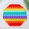 Large Rainbow Bubble Pop It Fidget Toy Large Sensory Stress Relief & Autism Sensory Toy
