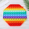 Large Rainbow Bubble Pop It Fidget Toy Large Sensory Stress Relief & Autism Sensory Toy