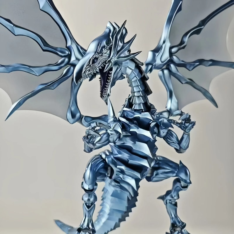 Yu Gi Oh Blue Eyes White Dragon Assembly Model Figure Collectible Desktop Display 6