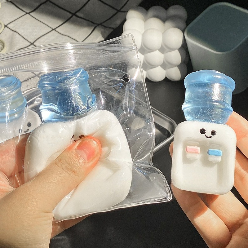 Mini Squishy Water Dispenser Toy Funny Stress Relief Toy Squeeze Fidget Toy For Adults 5