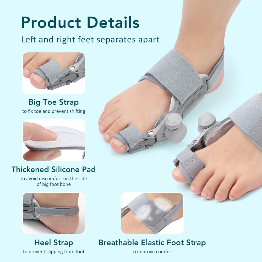 Adjustable Bunion Corrector Toe Straightener For Pain Relief And Hallux Valgus Support 3