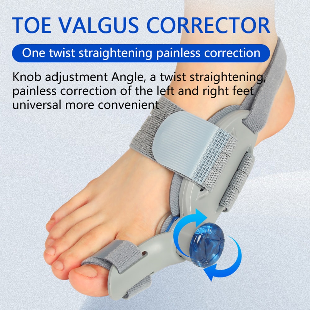 Adjustable Bunion Corrector Toe Separator Hallux Valgus Brace for Pain Relief & Foot Alignment