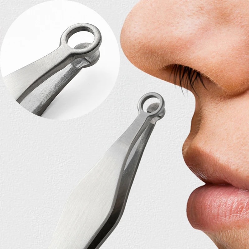 Precision Stainless Steel Nose Hair Trimmer Facial Grooming Scissors 0