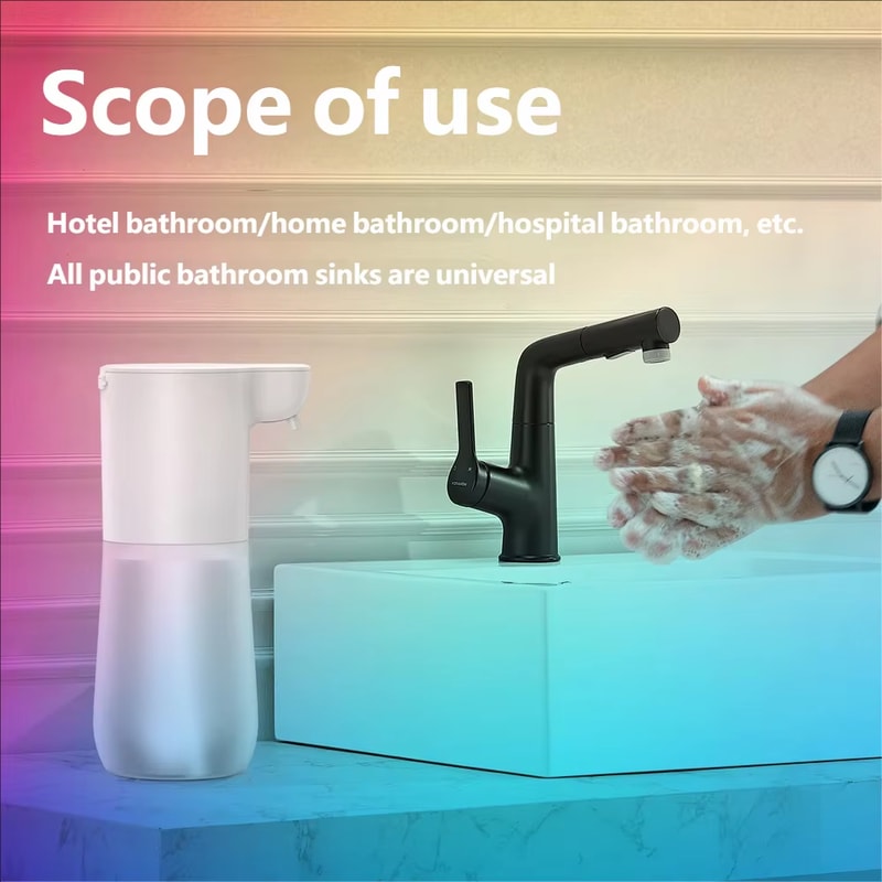 Smart Touchless Soap Dispenser USB Rechargeable Automatic Foam Sanitizer
