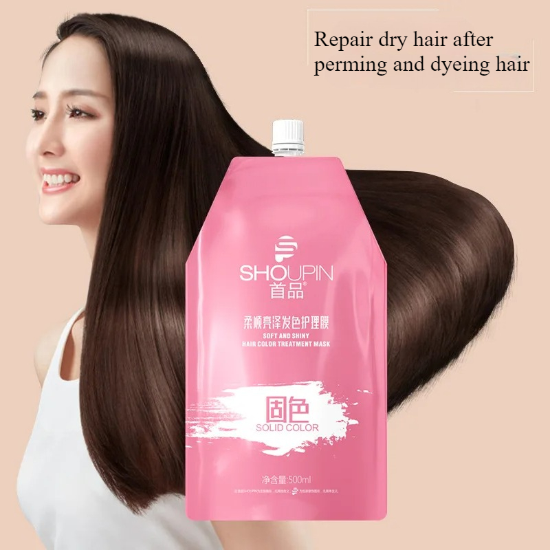 Keratin Hair Repair Mask for Damaged Frizzy Hair Color Protection Deep Treatment