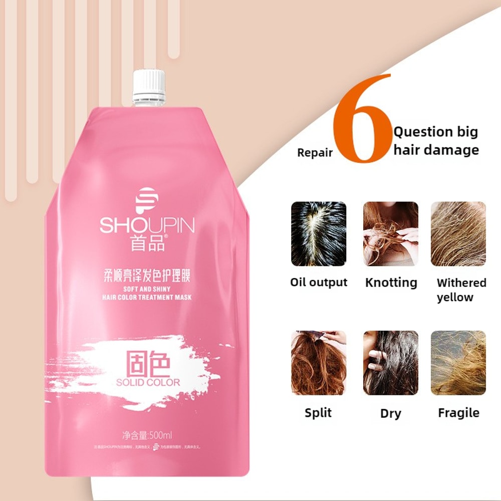 Keratin Hair Repair Mask for Damaged Frizzy Hair Color Protection Deep Treatment