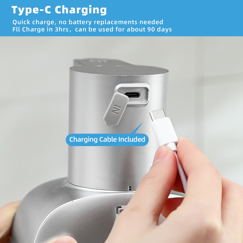Smart Wall Mounted Automatic Soap Dispenser Touchless Foam Sensor Rechargeable
