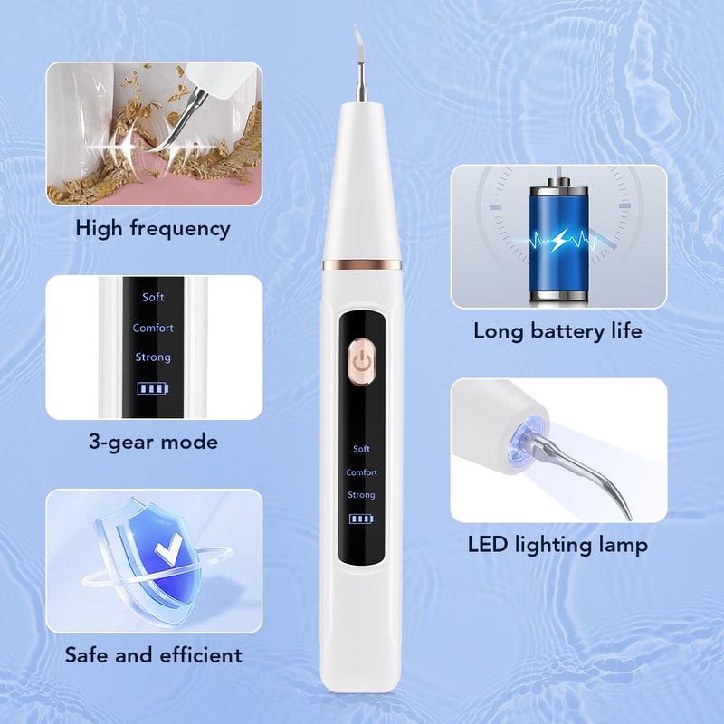 Ultrasonic Teeth Cleaner Scaler For Plaque Removal And Whitening 1