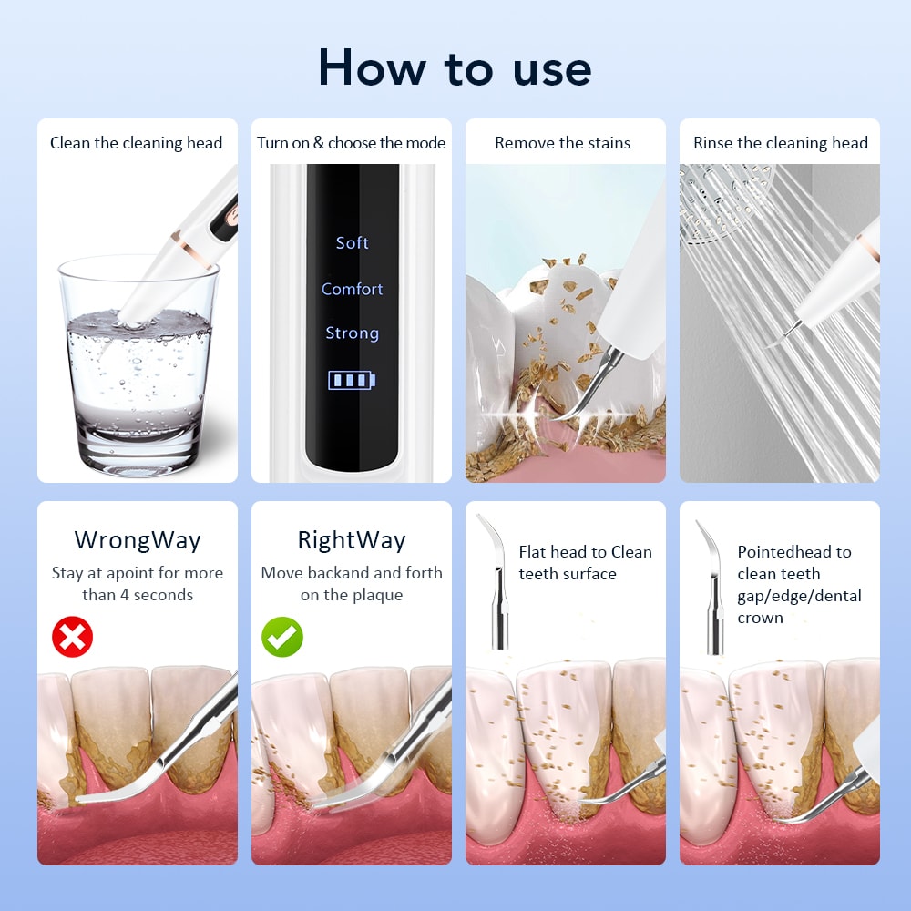Ultrasonic Teeth Cleaner Scaler For Plaque Removal And Whitening 4