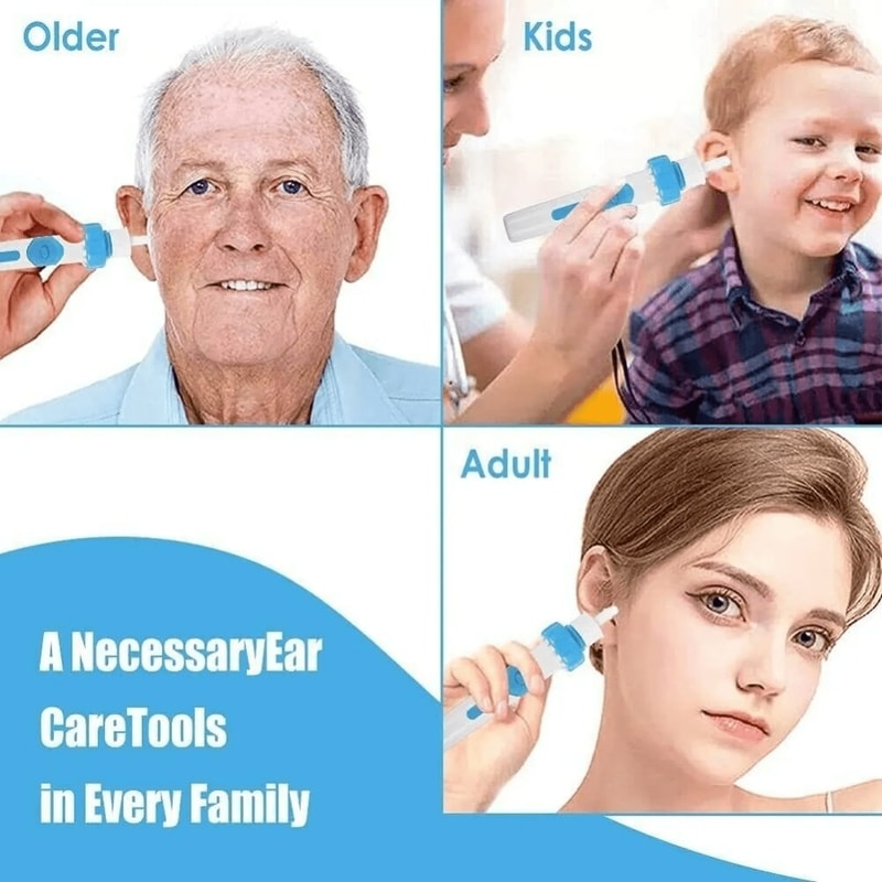 Electric Ear Cleaner with Suction Safe ear wax removal tool for Kids and Adults