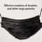 Disposable Black Face Masks Layer Breathable Filter Protection Individually Wrapped