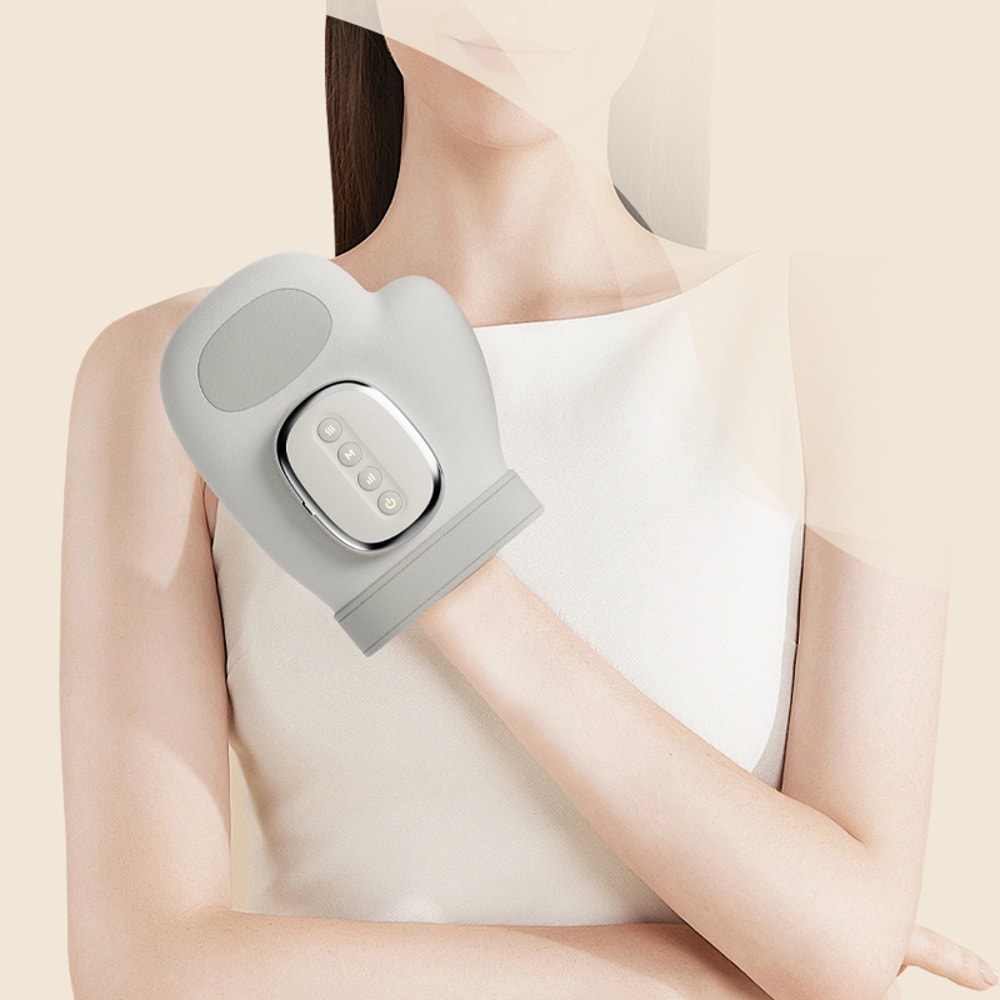Smart Hand Massager with Air Compression & Heat for Finger Wrist Pain Relief