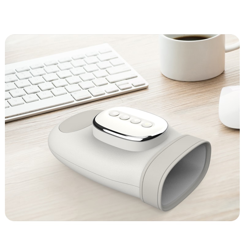 Smart Hand Massager with Air Compression & Heat for Finger Wrist Pain Relief