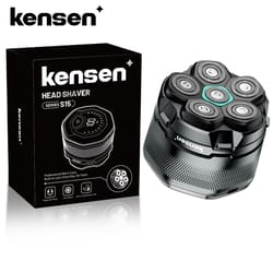 kensen electric head shaver for bald men with led display waterproof usb rechargeable razor